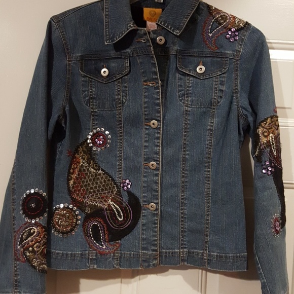 Ladies Ruby Rd jean jacket - Picture 1 of 5